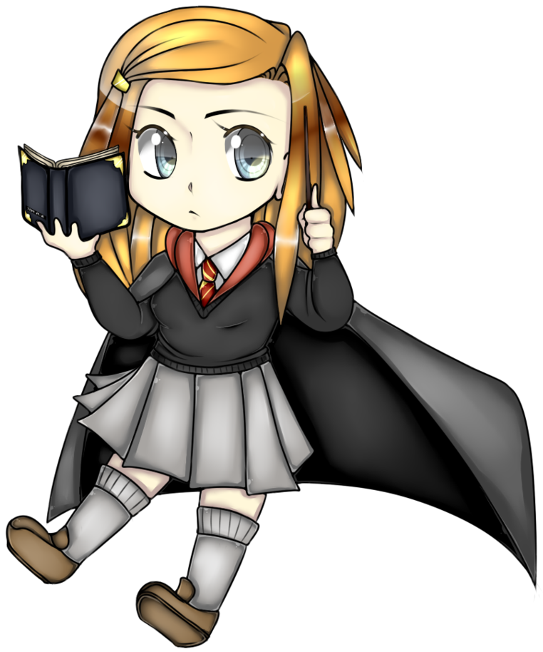 Ginny Weasley Chibi By Ele-nah - Harry Potter Ginny Weasley Chibi (848x942)