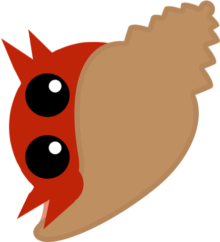 Newcrab2 - Crab In Mope Io (500x500)