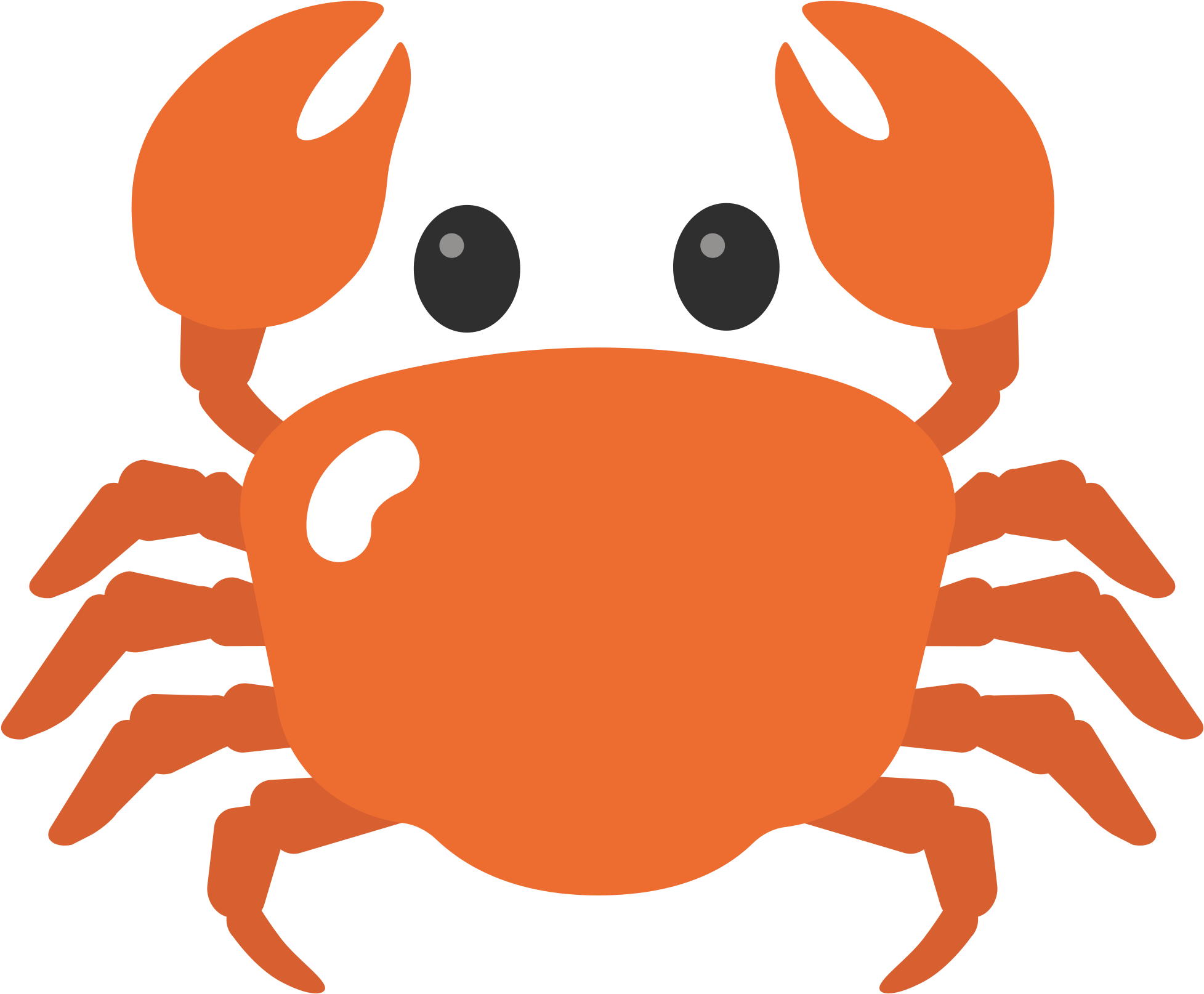 Open - Crab Emoji Png (2000x2000) .
