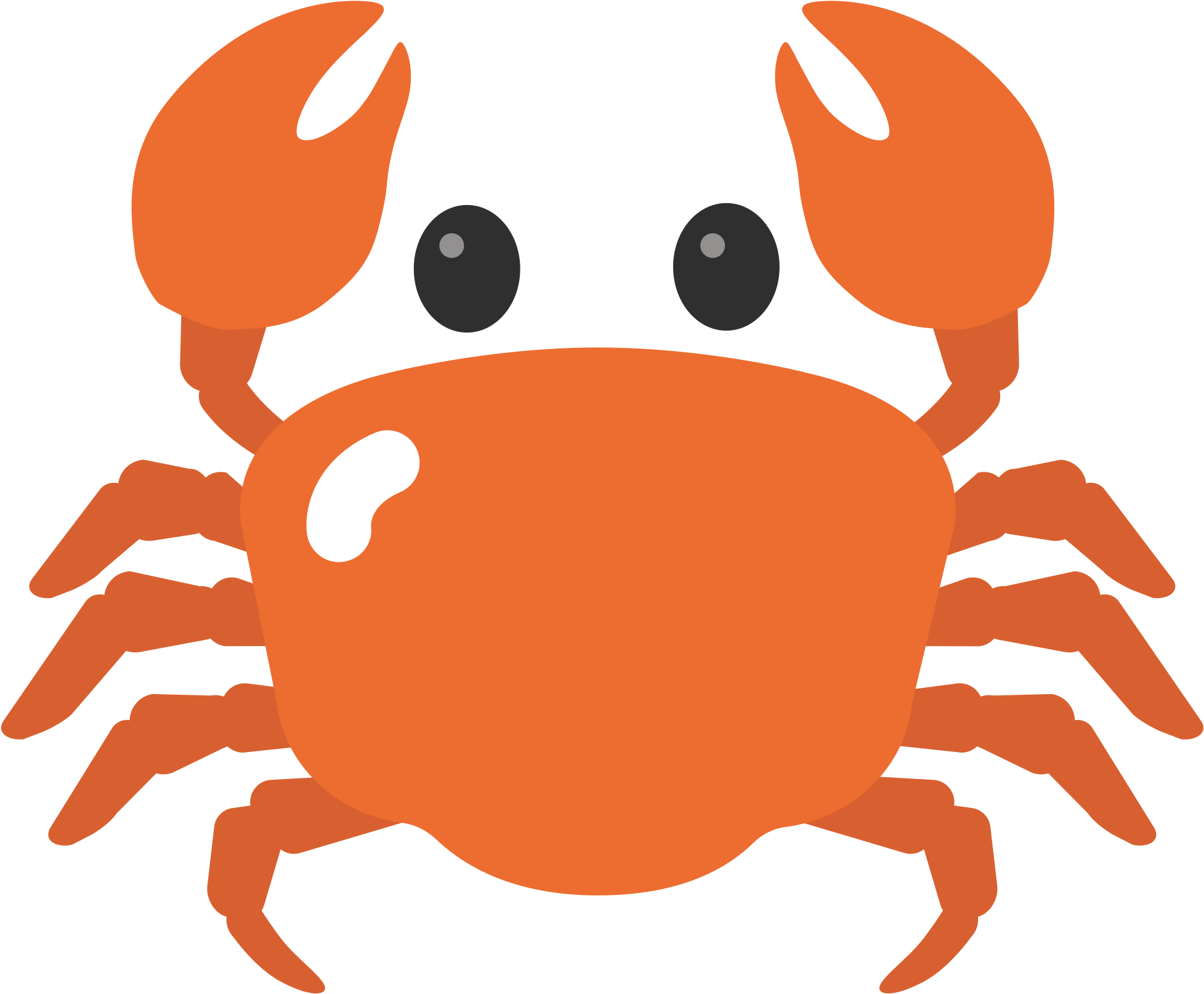 Open - Crab Emoji Png (2000x2000)