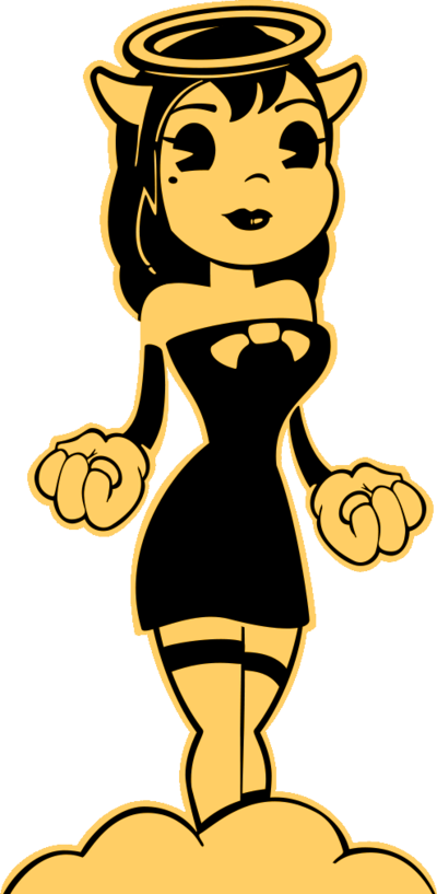 Alice Cutout By Kostya2017 - Bendy And The Ink Machine Alice The Angel (495x1011)