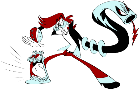 Screamin' Pete And Noodlectric Slaminals - Cartoon (500x306)
