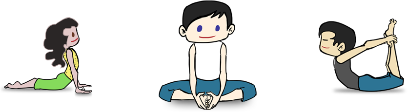 Kids Yoga - Yoga Png Cartoon Transparent (850x328)