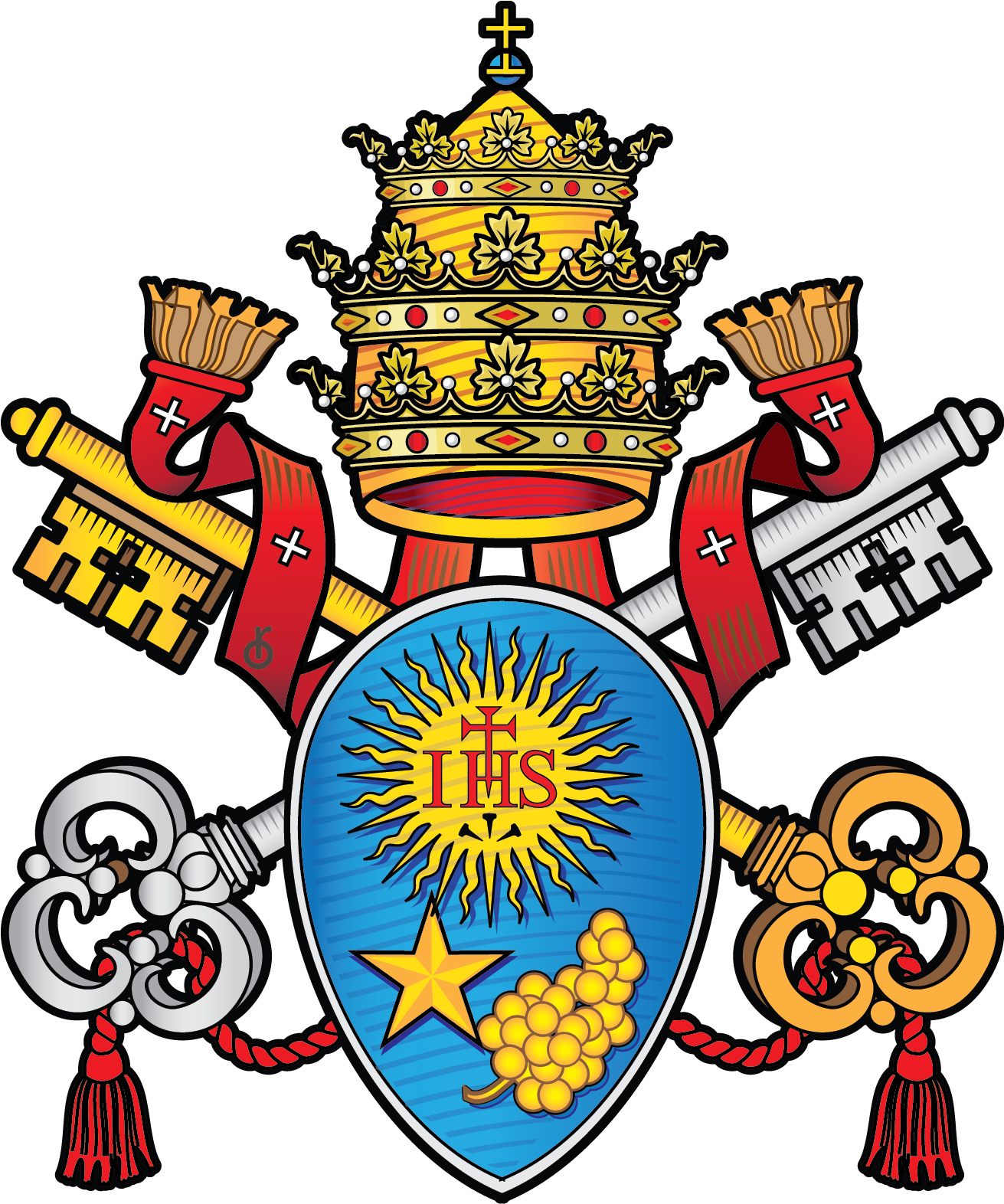 Coat Of Arm Pope Francis - Pope Francis Coat Of Arms (1310x1626)