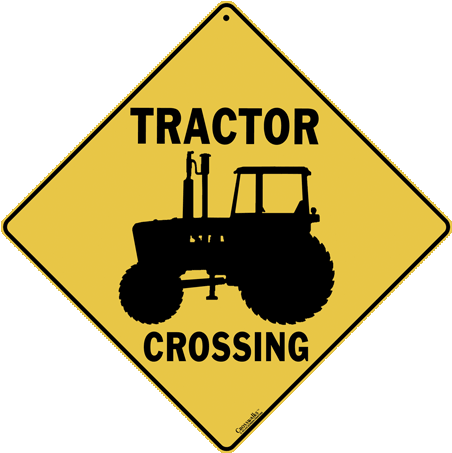 Tractor Crossing - Crossing Sign (480x480)