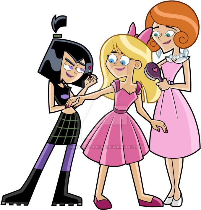 Commision For Crossdressprincess By Amethyst-ocean - Danny Phantom In A Dress (800x744)