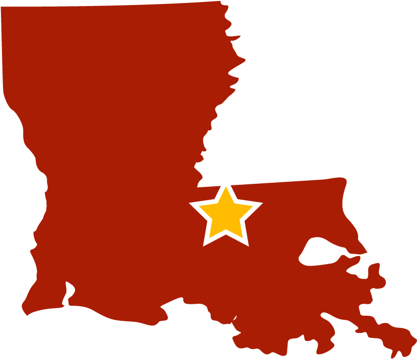 Defying Cuts, Improving Early Childhood Care Standards - Louisiana State With Flag (1080x1080)