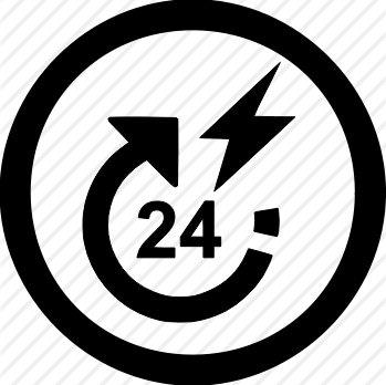 Powder Room Icon - 24 Horas Por Dia (349x348)