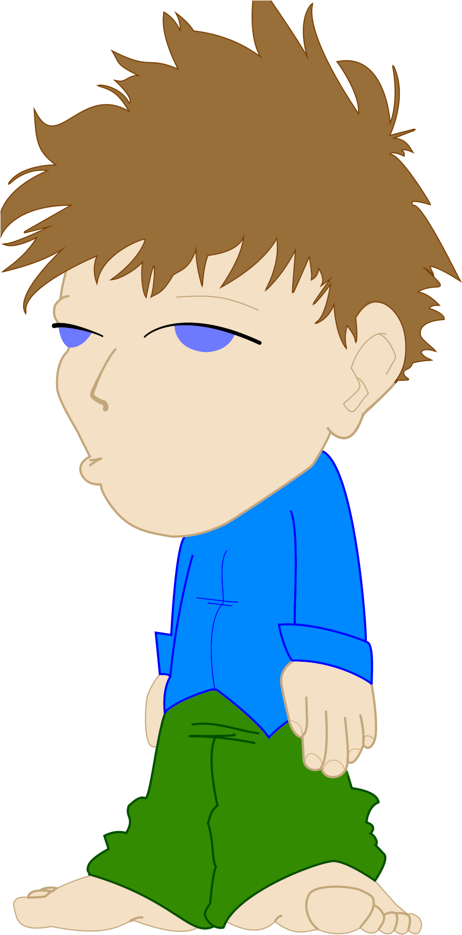 Small Self Portrait - Cartoon (899x1928)