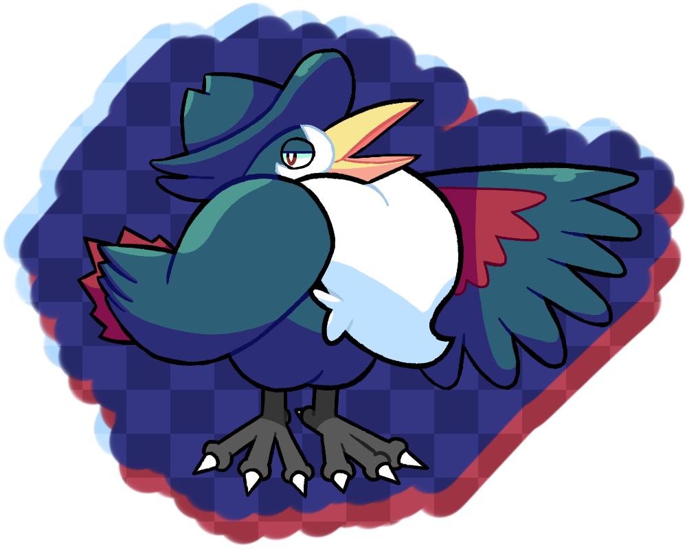 Honchkrow By Smalflp - Cartoon (1000x800)