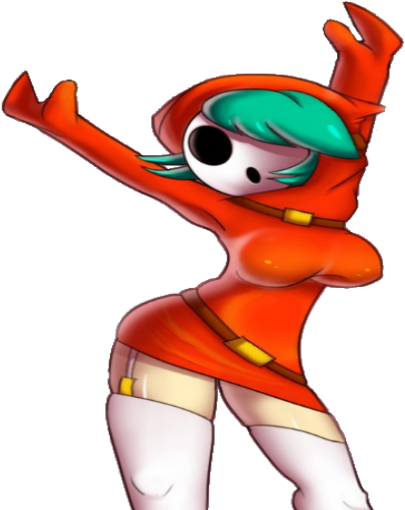 Distraction 8/10 Times It Works - Shy Guy Girl Red (512x512)