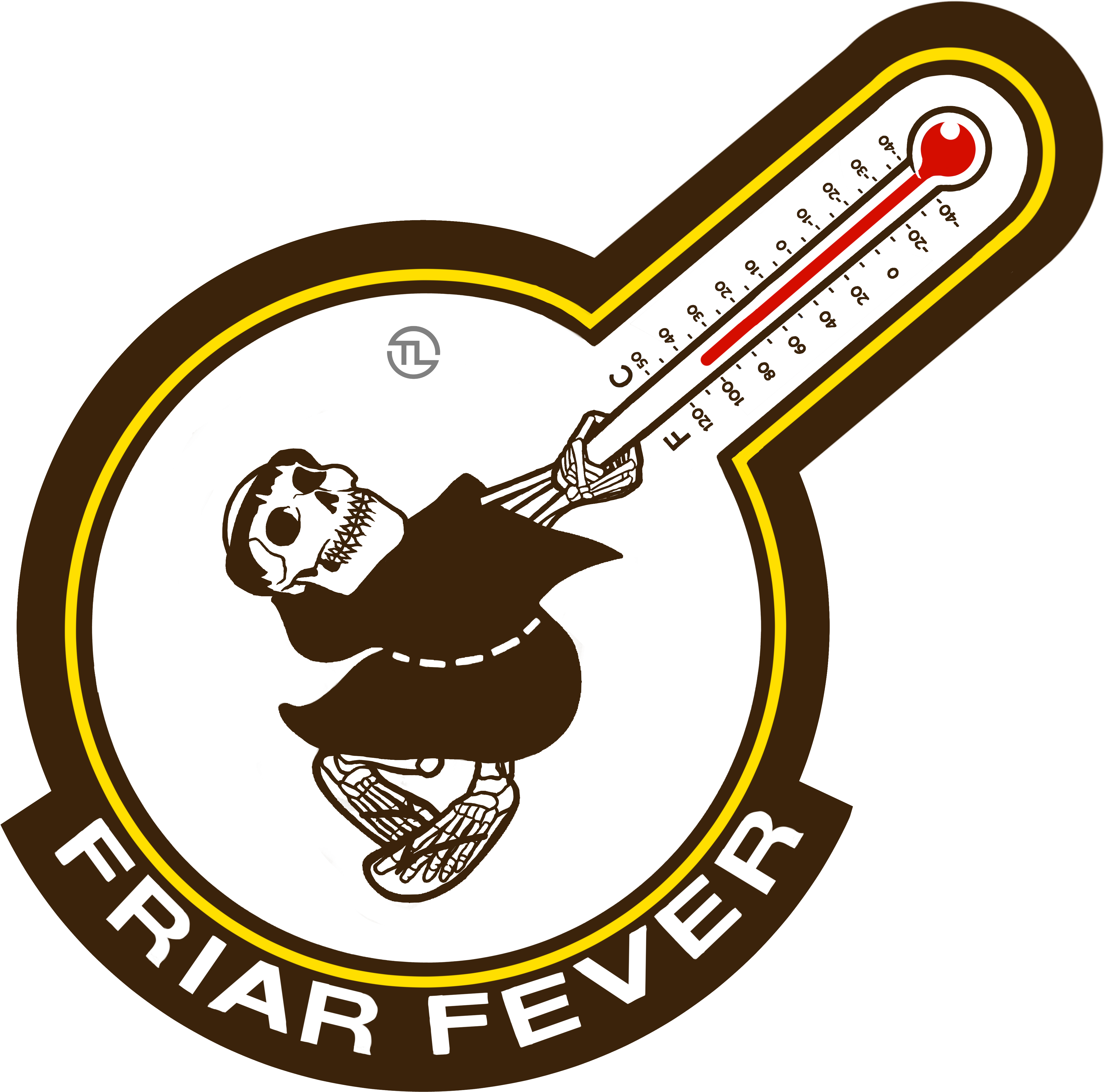 This One Is For Those Who Like The Brown And Gold/mustard - San Diego Padres Friar (4570x4520)