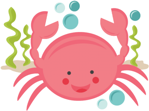 Crab Clipart Cute Baby - Quadro Infantil Sereia (640x480)