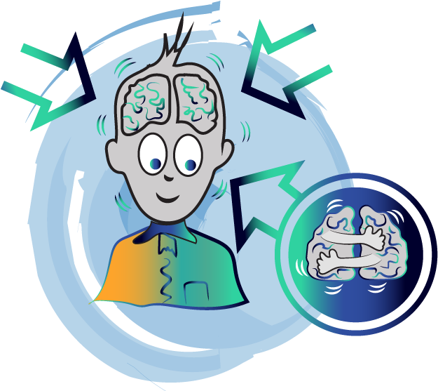 With Sound Therapy We Look To Improve The Brain Hemisphere - Cartoon (642x566)