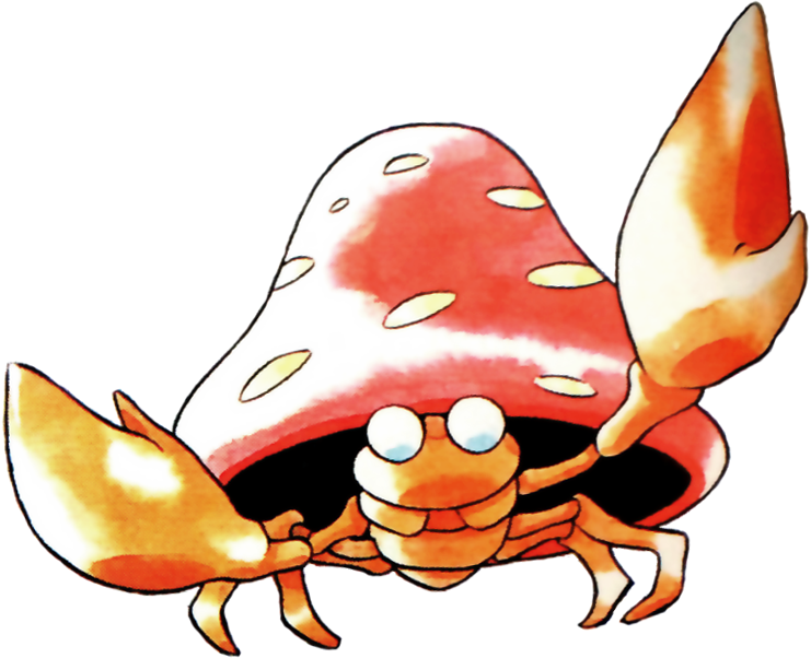 Parasect Pokemon Red And Blue Official Art - Parasect Rb (741x602)