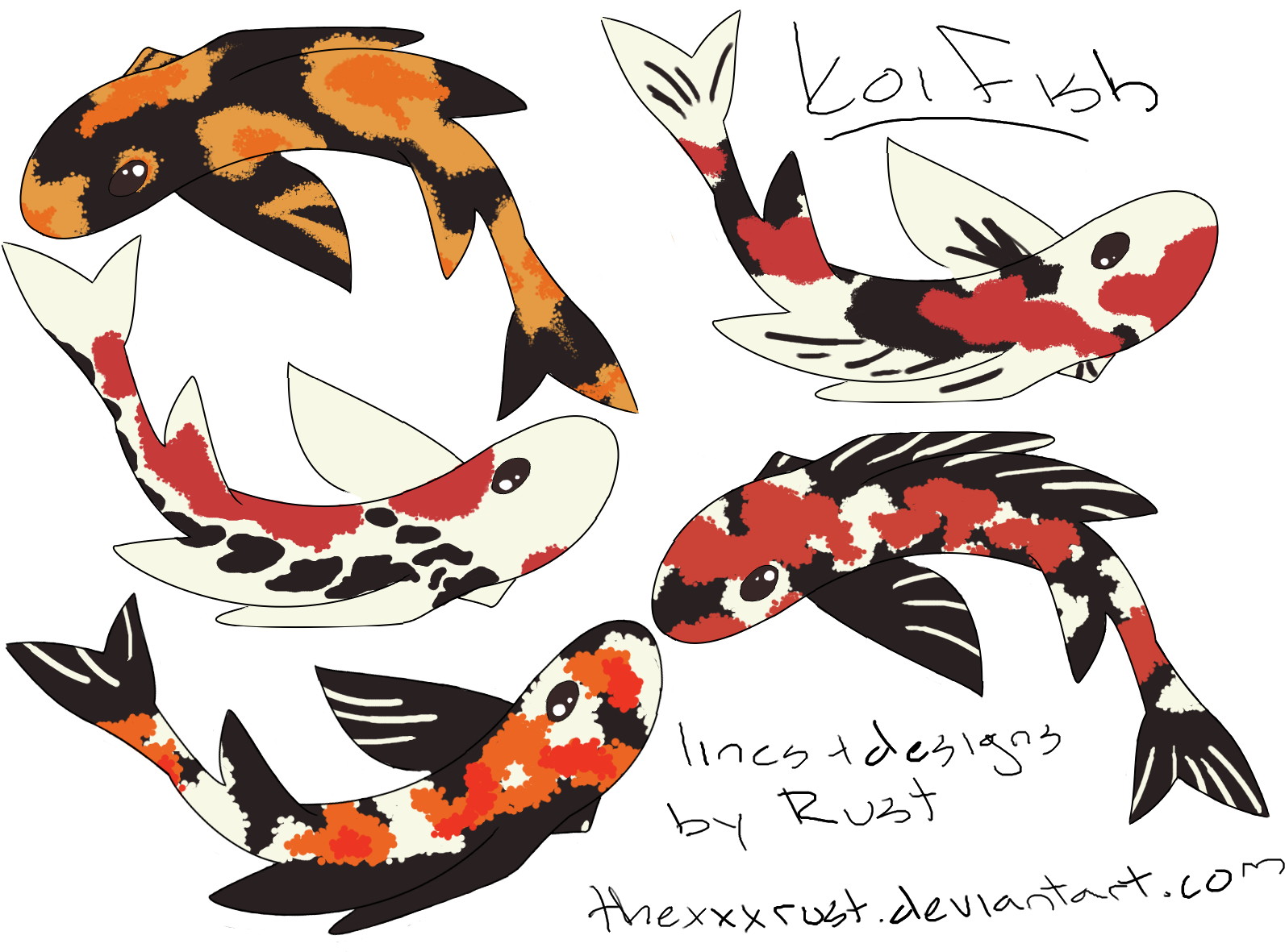 Koi Fish Or Dragon Adoptables By Thexxxrust - Koi Fish Design (1600x1200)