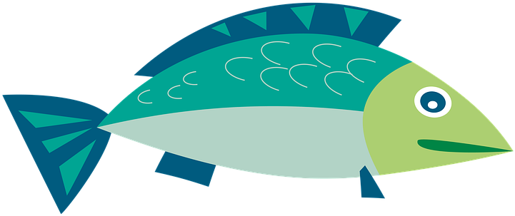 Clipart, Fish, Sea, Water, Swim, Cartoon, Underwater - Ryb Color Model (960x650)