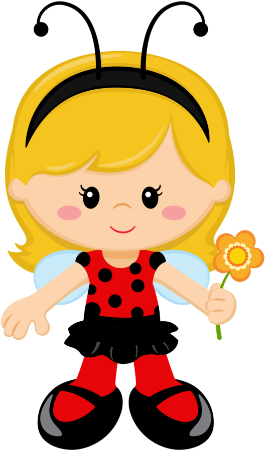 Paper 4 - Minus - Ladybug Girl Clipart (528x900)