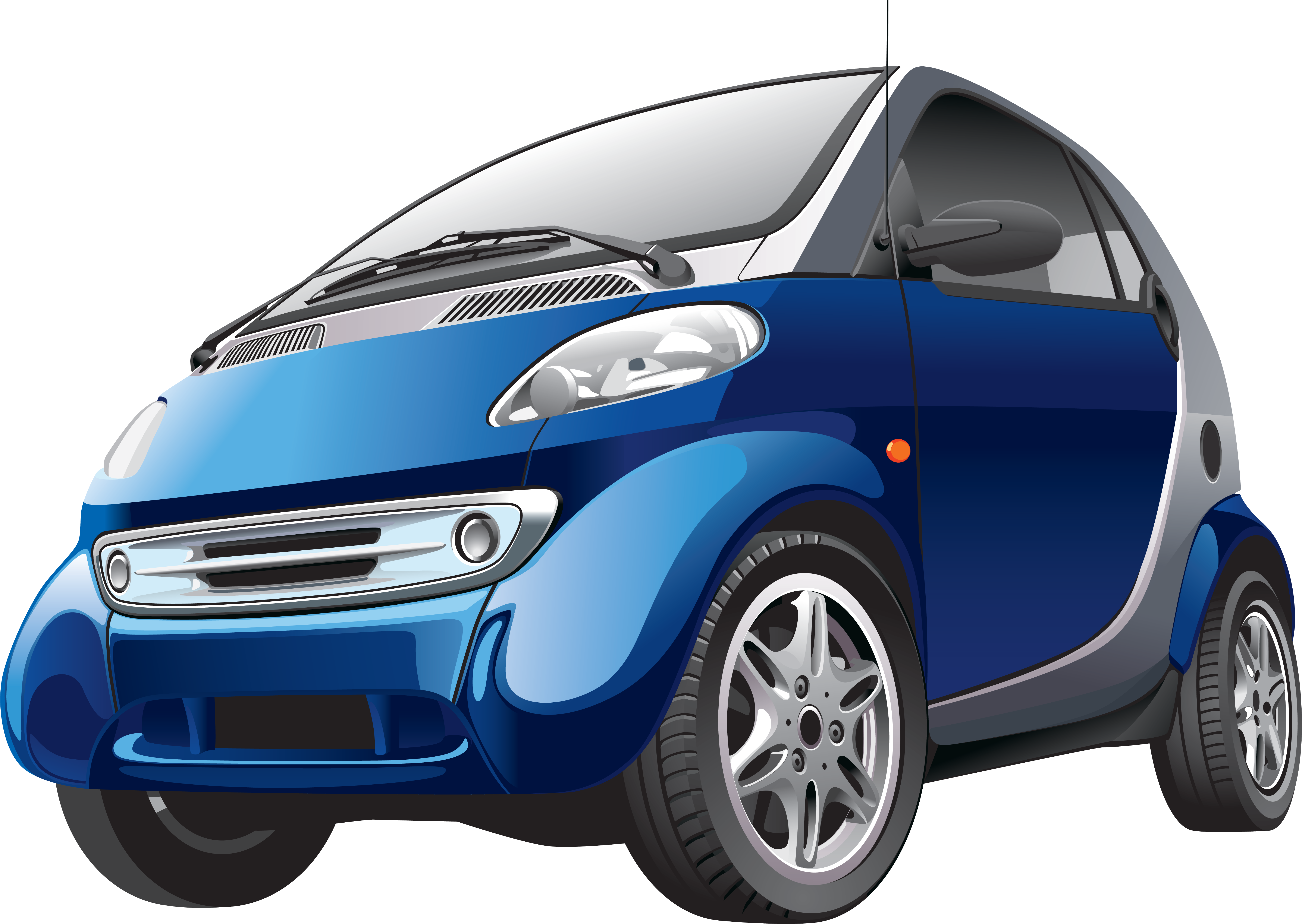 Blue Smart Car - 100 Inventions That Made History (6128x4332)