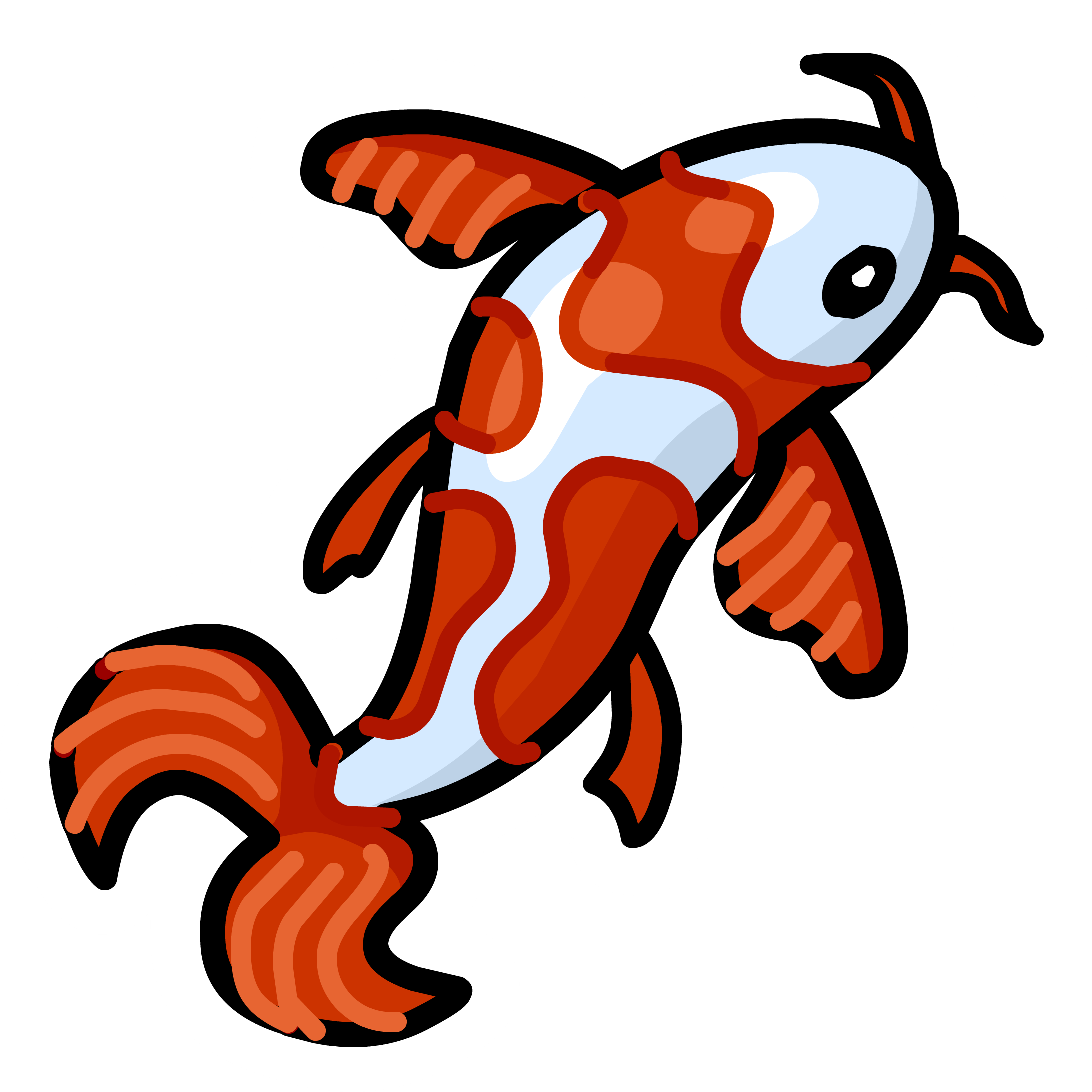Koi Fish Pin - Club Penguin Pins (2185x2185)