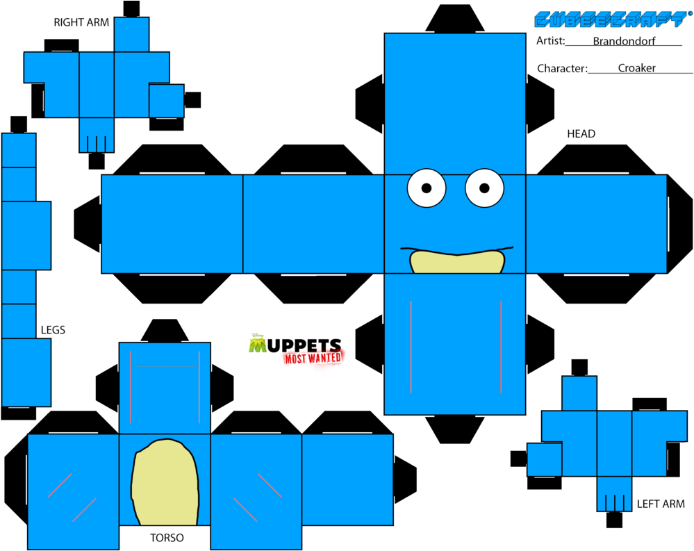 Croaker Cubee By Brandondorf9999 - Make Doraemon With Paper (1006x795)