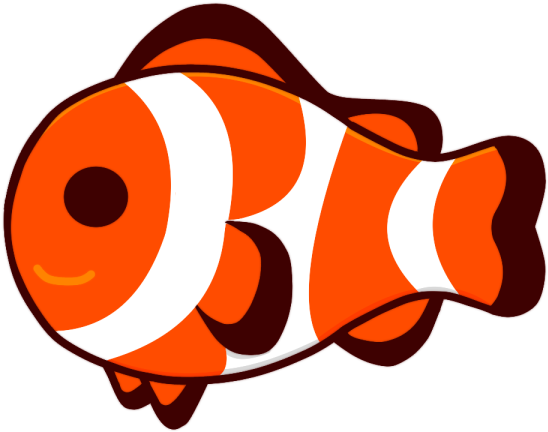 クマノミのイラスト - カクレクマノミ イラスト かわいい (600x600)