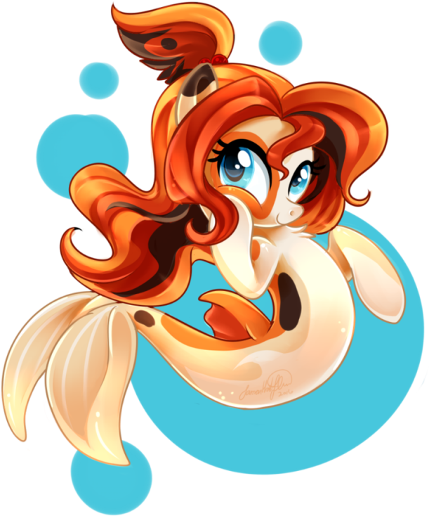 Pin Koi Clip Art - Mlp Seapony Oc (640x800)