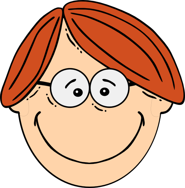 Head Boy Clip Art Images Gallery - Redhead Boy Clipart (588x598)