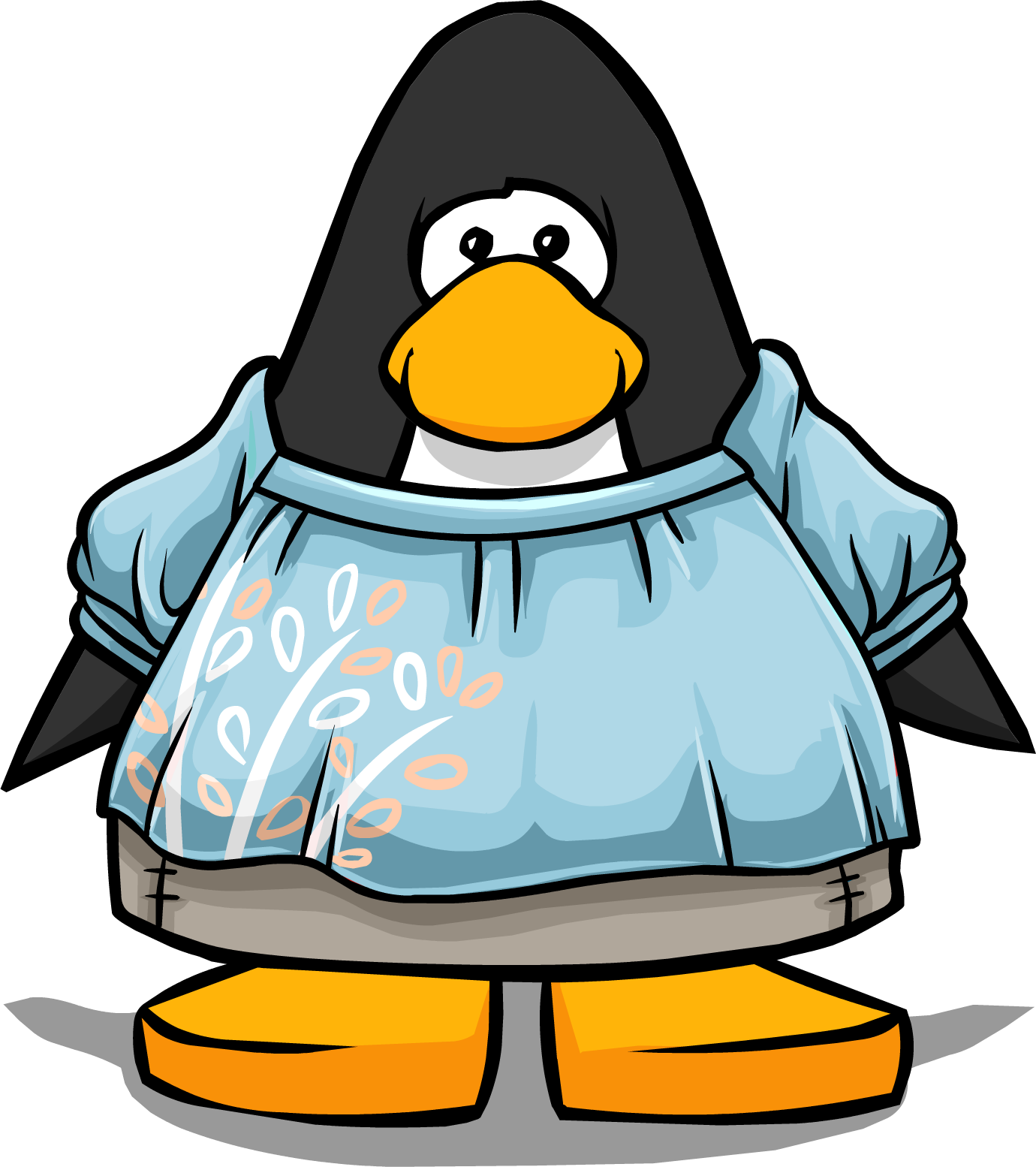 Baby Blue Blouse Pc - Club Penguin Boa (1380x1554)