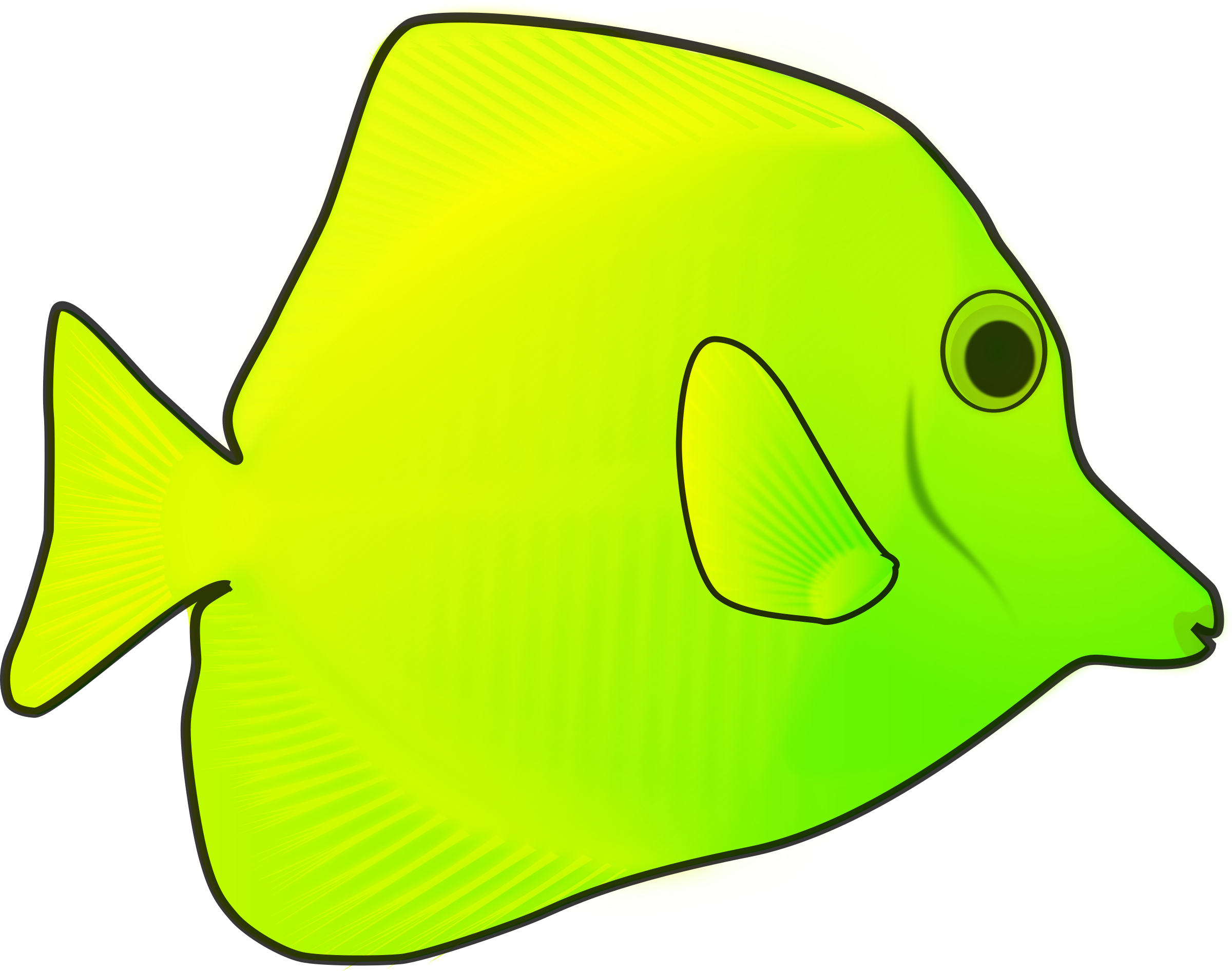 Tropical Fish Clipart Ikan - Fish (2400x1891)
