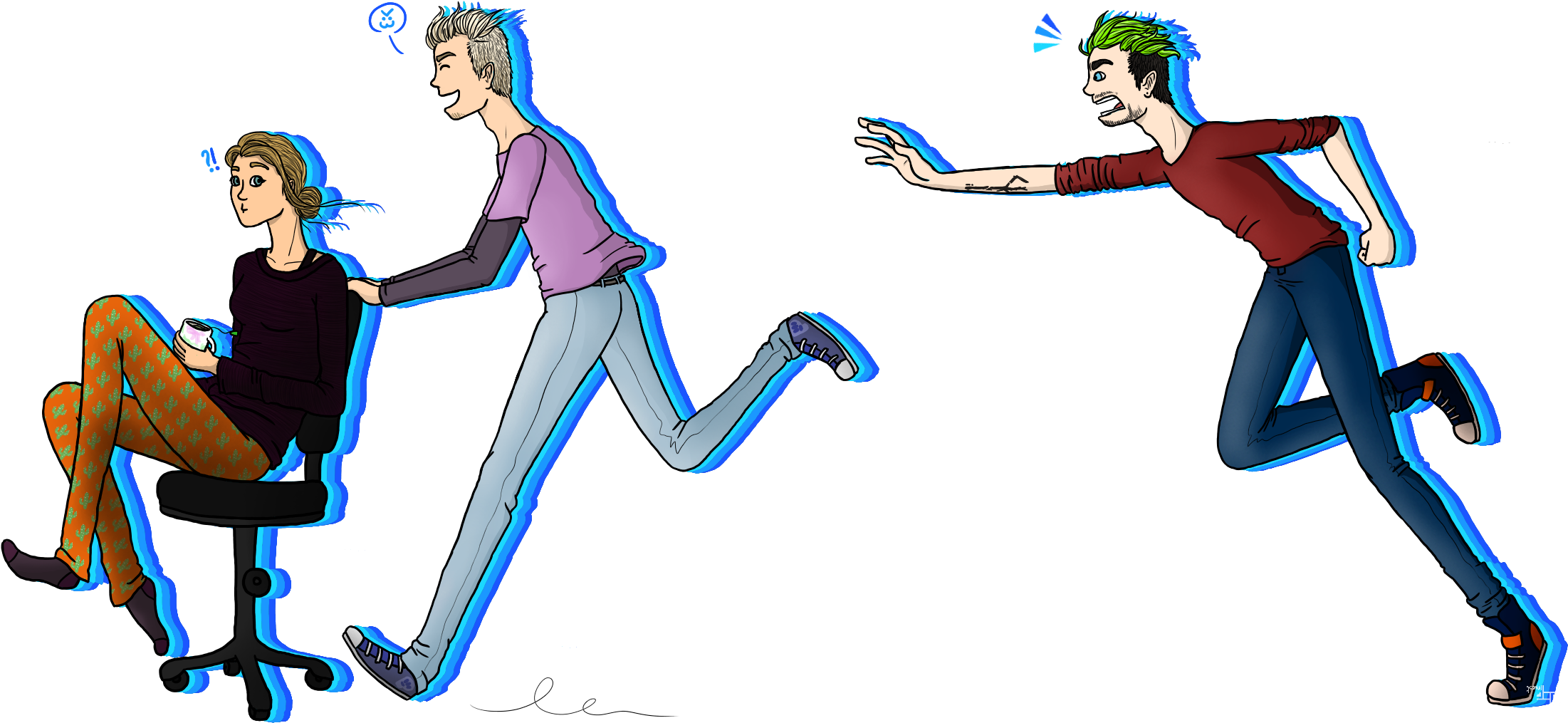 Fast Felix And Jealous Jack By Tiniesttinsel - Figure Skating Jumps (2258x1102)