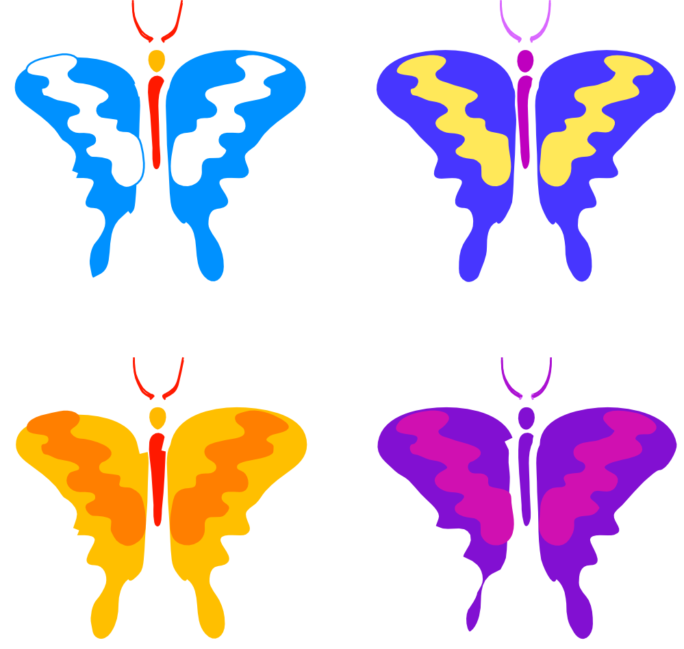 Butterfly 62 Black White Art Beta 52 - Butterflies Clipart (999x948)