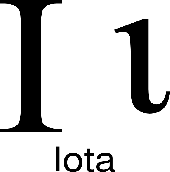 Iota Symbol In Math (588x595)