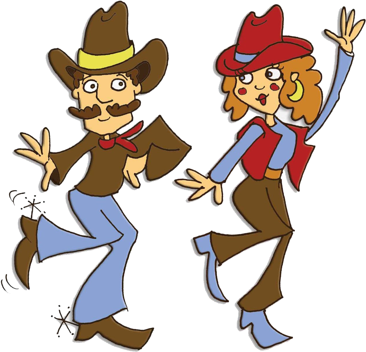 Line Dancing Clip Art - Country Line Dance Clipart (1600x1236)