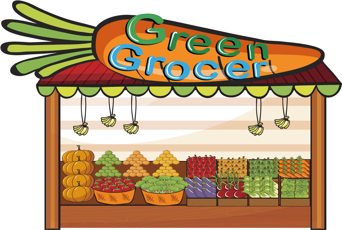 Greengrocer Grocery Store Royalty-free Clip Art - Green Grocer Shop Clipart (1200x1200)