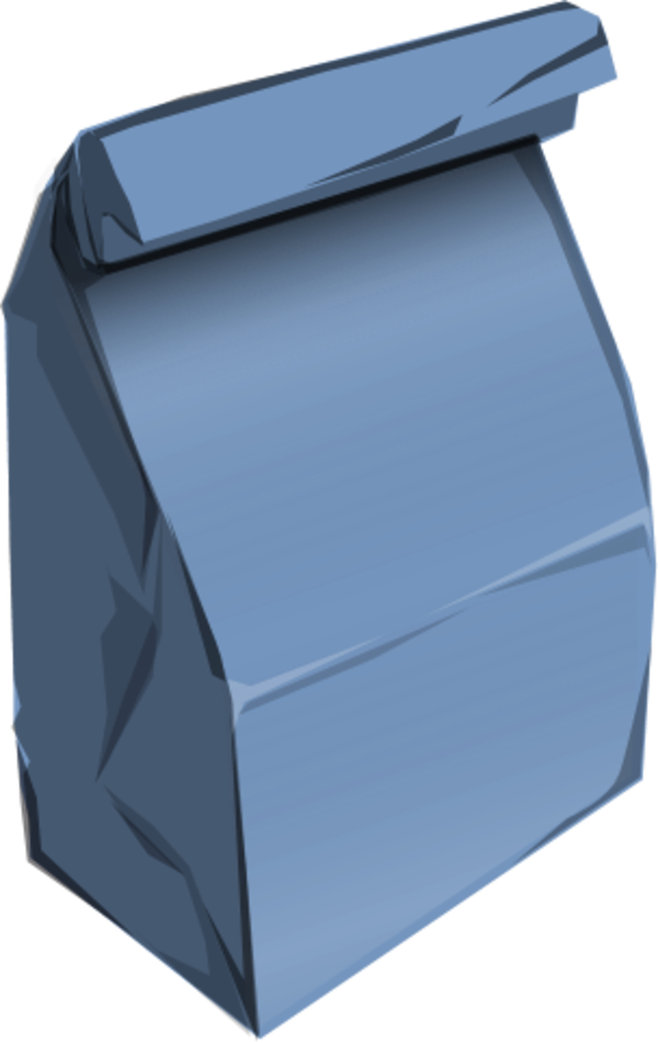 Vector Clip Art - Brown Paper Bag (600x951)