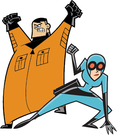 Jack & Maddie - Crimson Chin Vs Crash Nebula (429x474)