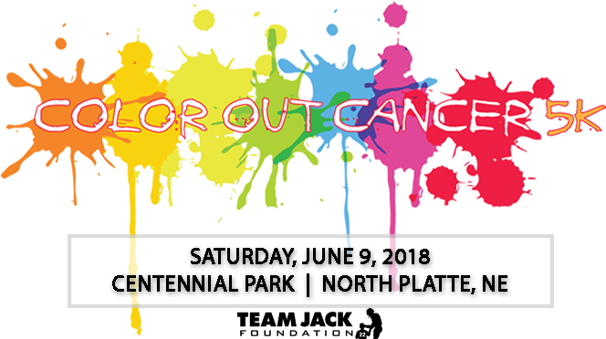 3rd Annual North Platte Color Out Cancer 5k - Paint Clip Art (670x379)