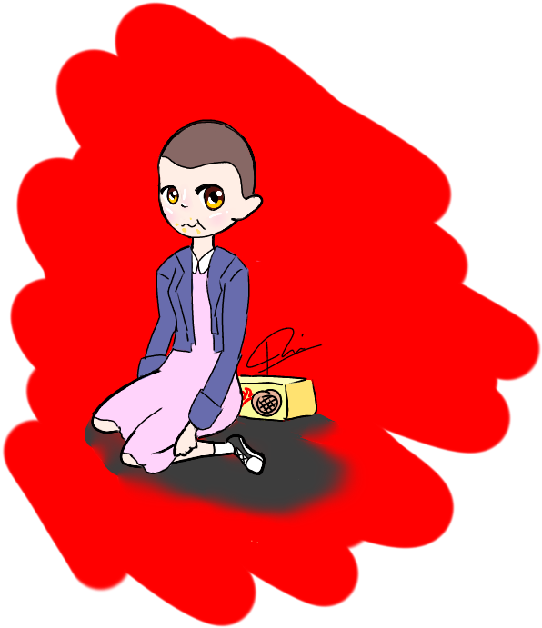 Eleven Stranger Things Fan Art Eleven Fan Art Eleven - Eggo (768x768)