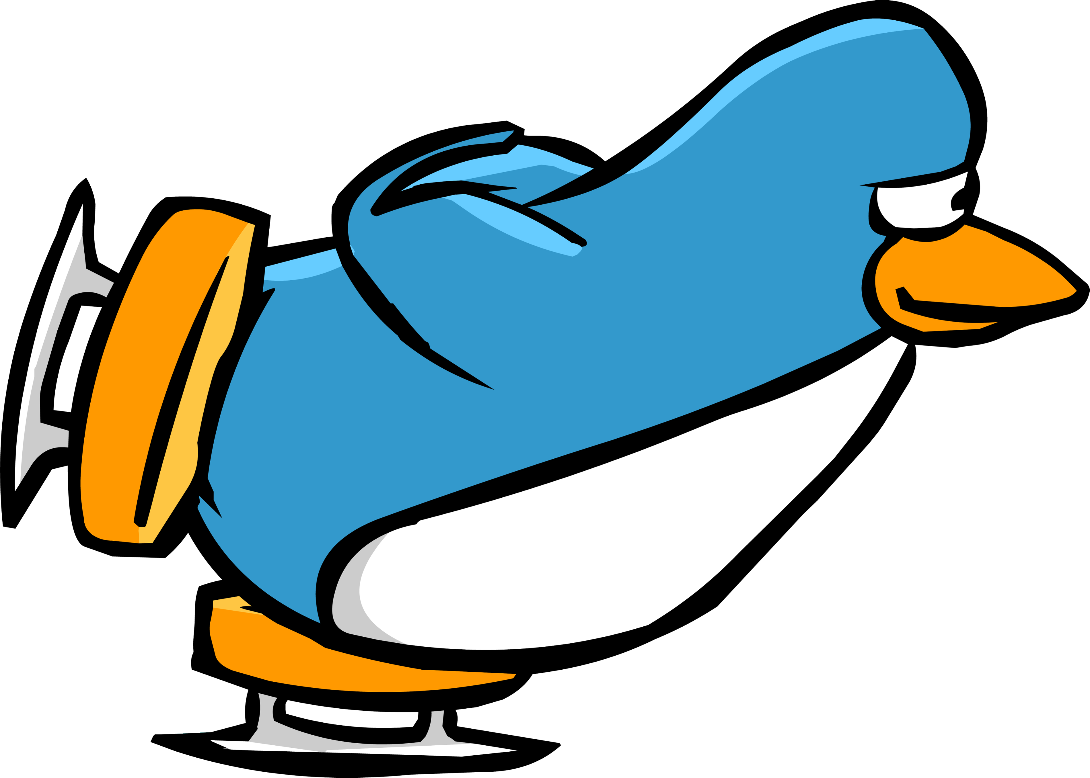 Image Result For Penguin On Skates - Ice Skating Penguin Club Penguin (3800x2714)