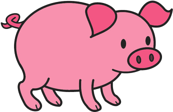 Jueves, 6 De Febrero De - Pig Coloring Pages (500x354)