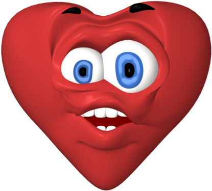 Monsieur Grand Coeur Est Étonné - Heart (600x545)