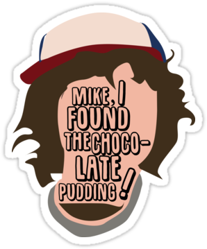 Stranger Things - Pudding - Cute Stranger Things Stickers (375x360)