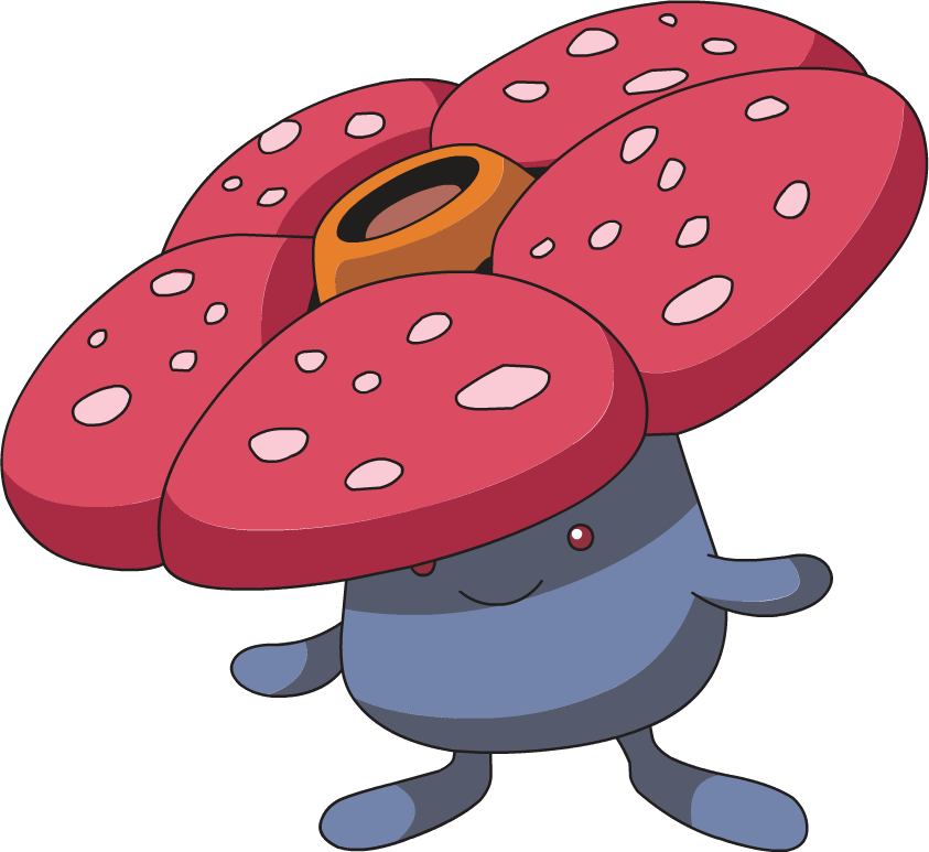 Just Looking At Vileplume, I Kind Of Hate Everything - Pokemon Poison And Grass Type (843x773)