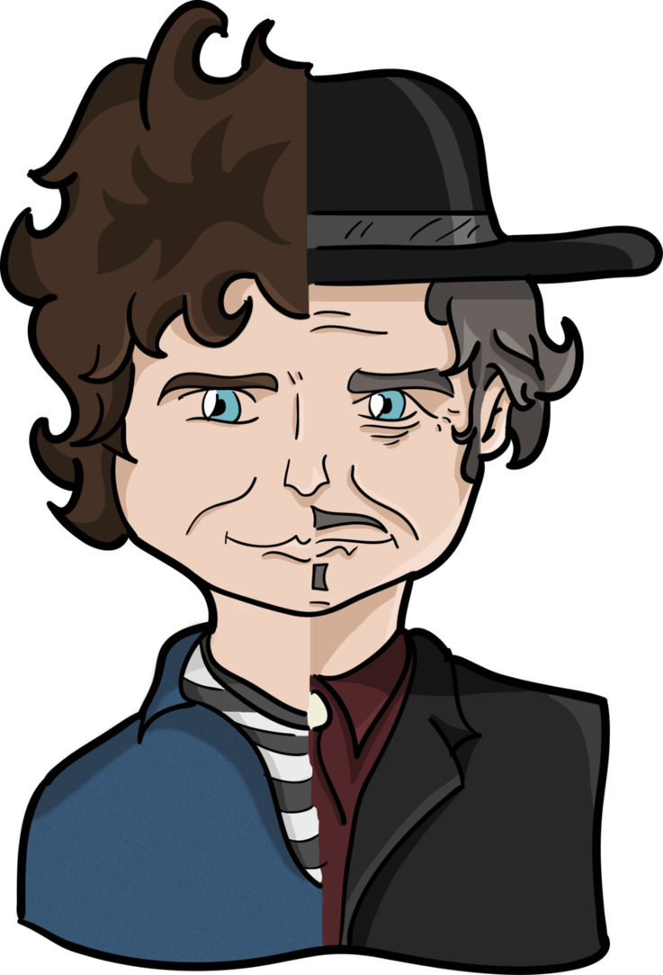 Bob Dylan, Then And Now - Carina Bob Dylan New Design Port Bag One Size (737x1083)