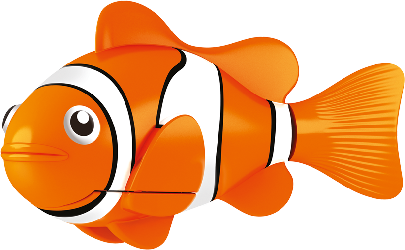 Robo Fish Clownfish Classic Orange - Zuru Robo Fish Water Activated Swimming Mechanism Clown (1024x651)