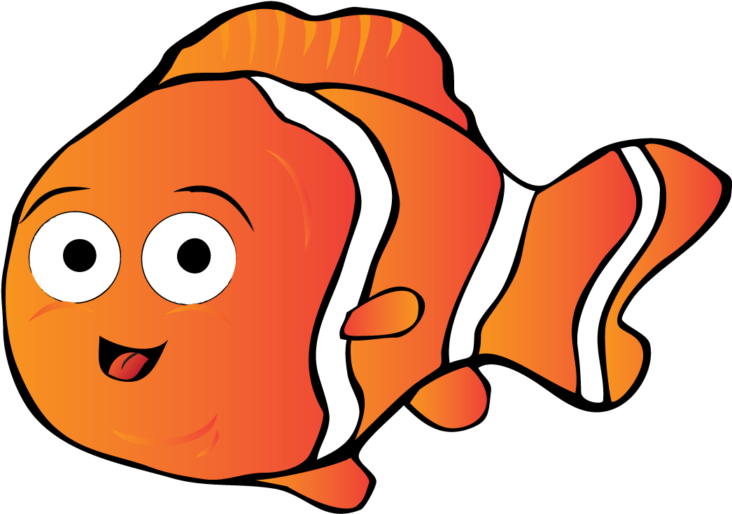 This - Happy Cartoon Fish Transparent (1080x864)