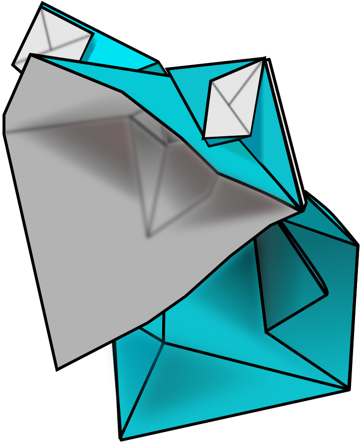 Vectorised Origami Frog - Moving Origami Clip Art (808x964)