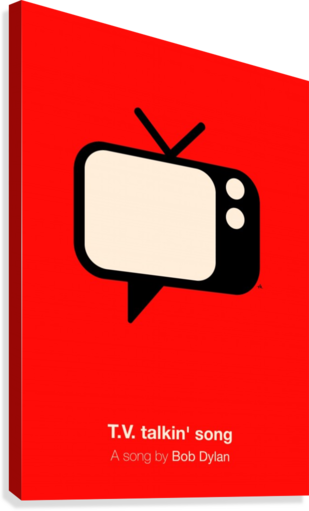 Tv Talkin Song Canvas Print - Musik Grußkarten Bob Tv Von Juniqe - Karten Design (309x511)