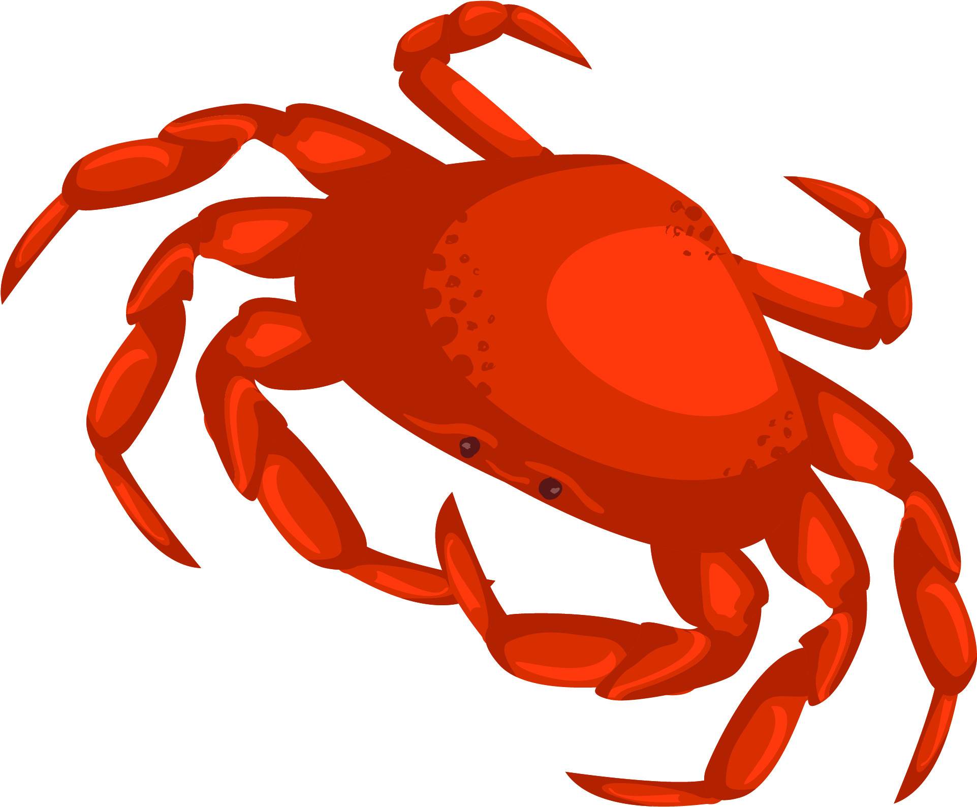 Vector Hand-drawn Cartoon Crab - Vector Crab Png (2083x2083)